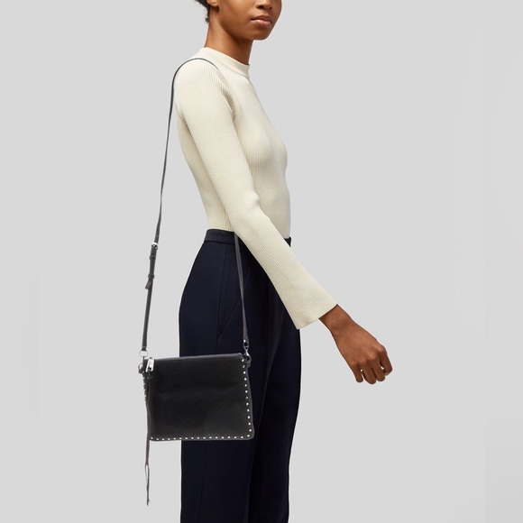 Rebecca Minkoff Jon Nylon Studded Crossbody Bag - Picture 1 of 8